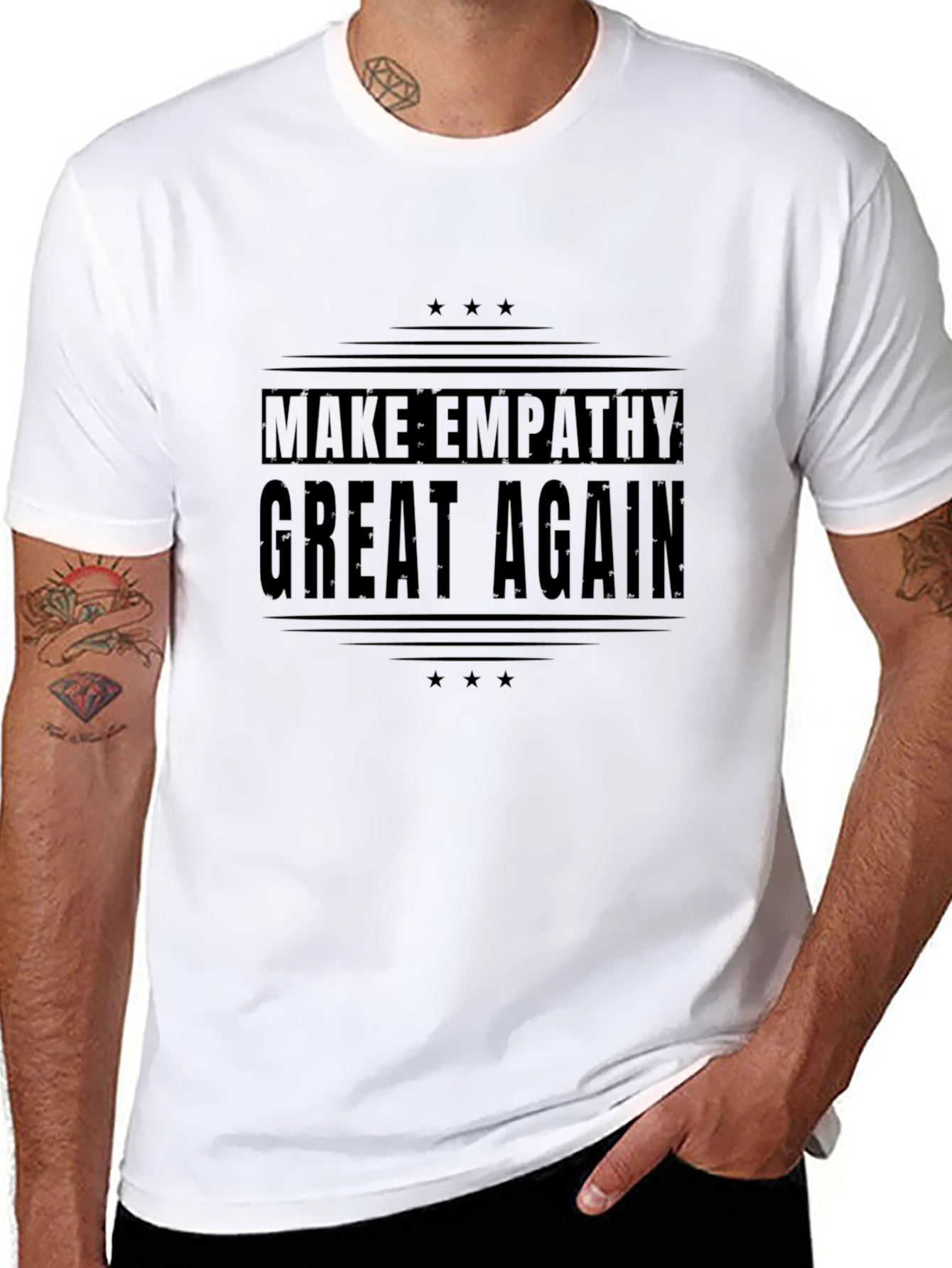 Make Empathy Great Again Black T-Shirt