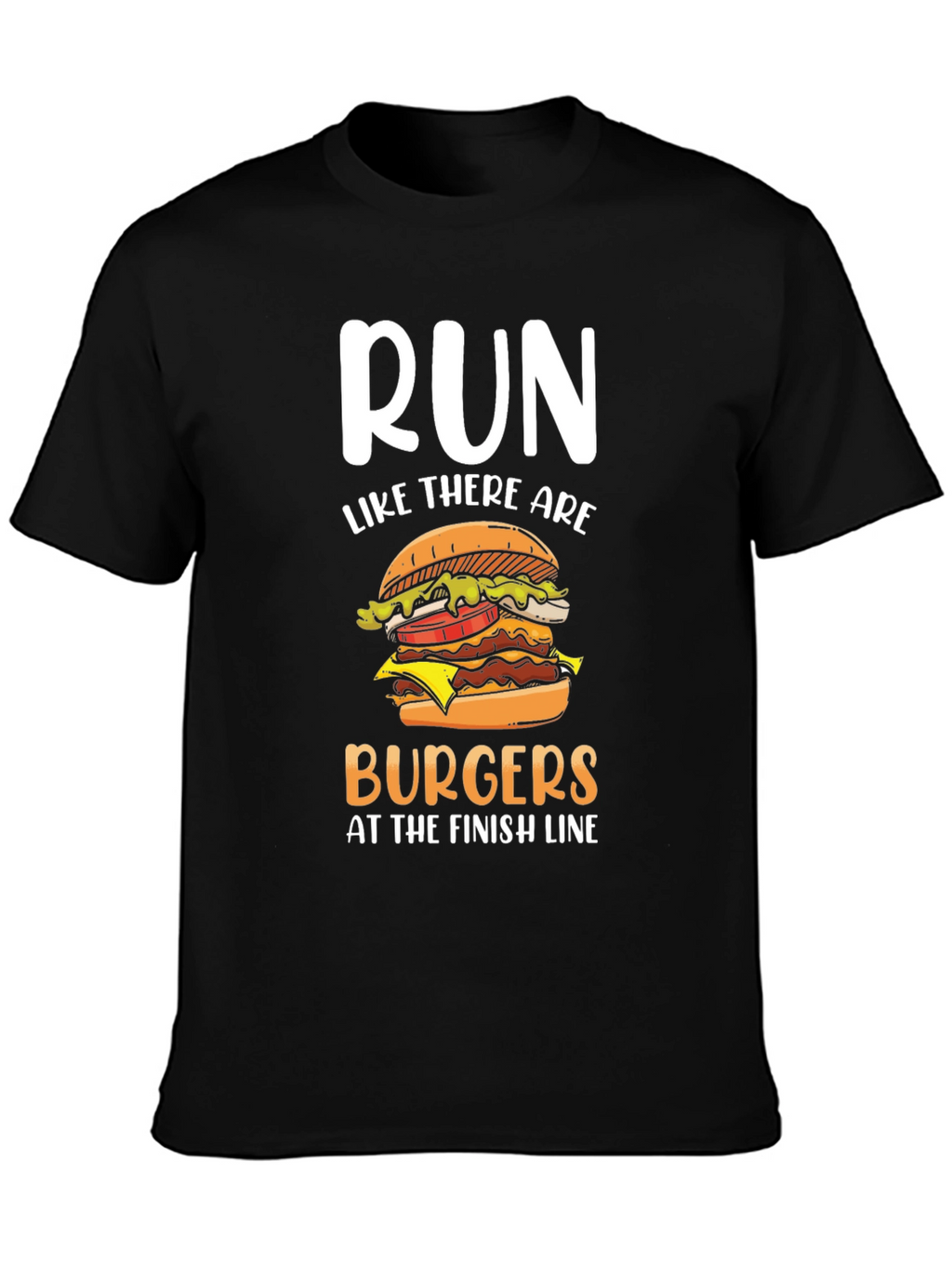 Run for Burgers T-Shirt - Funny Foodie Tee