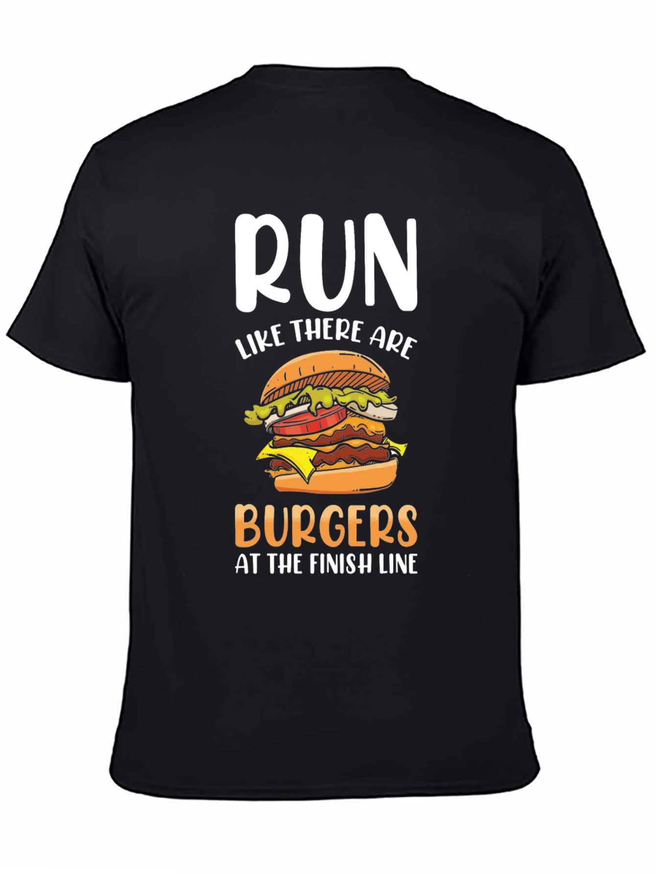 Run for Burgers T-Shirt - Funny Foodie Tee