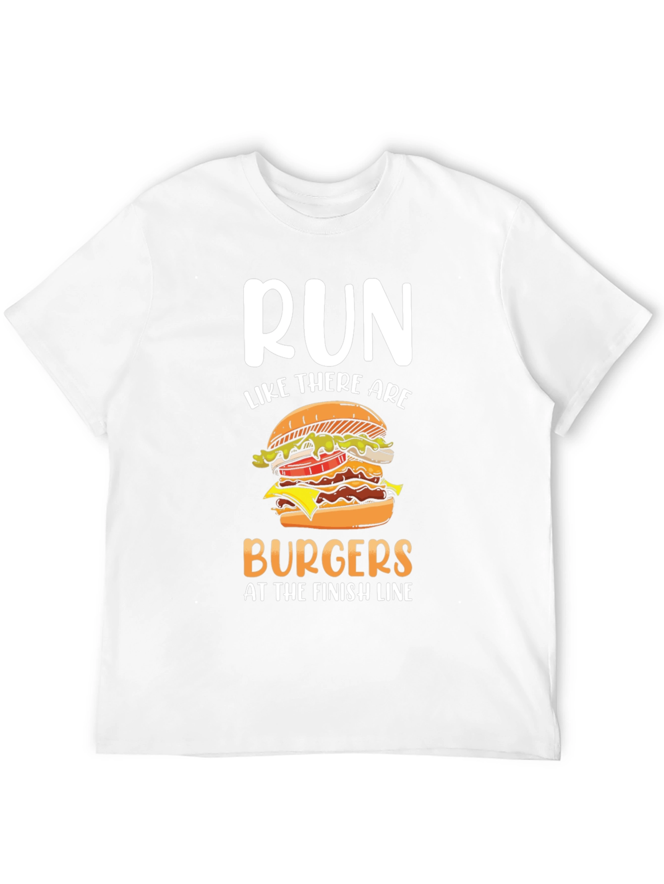 Run for Burgers T-Shirt - Funny Foodie Tee