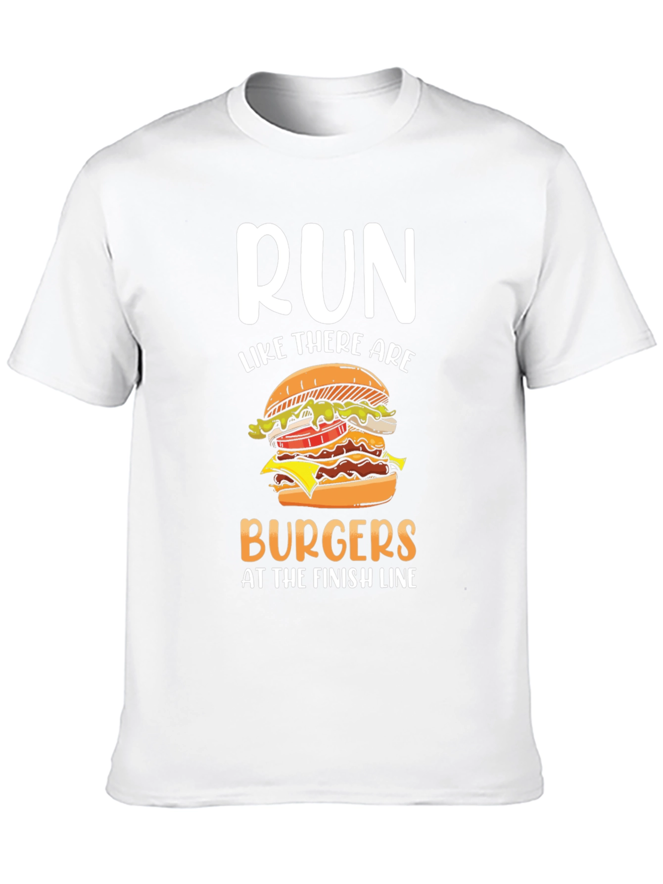 Run for Burgers T-Shirt - Funny Foodie Tee