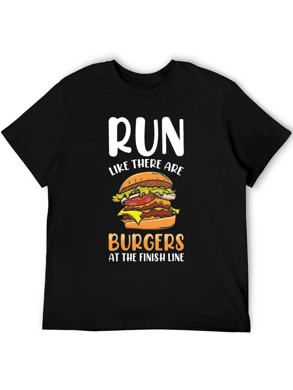 Run for Burgers T-Shirt - Funny Foodie Tee