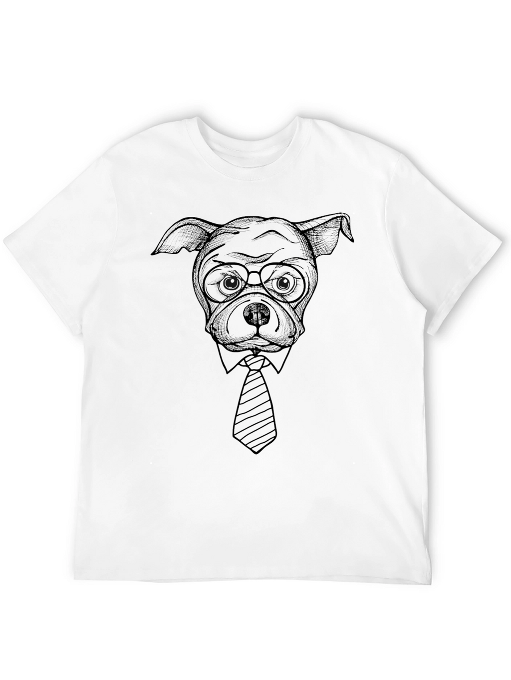 Dog in Tie Graphic Tee - Cool Casual Style