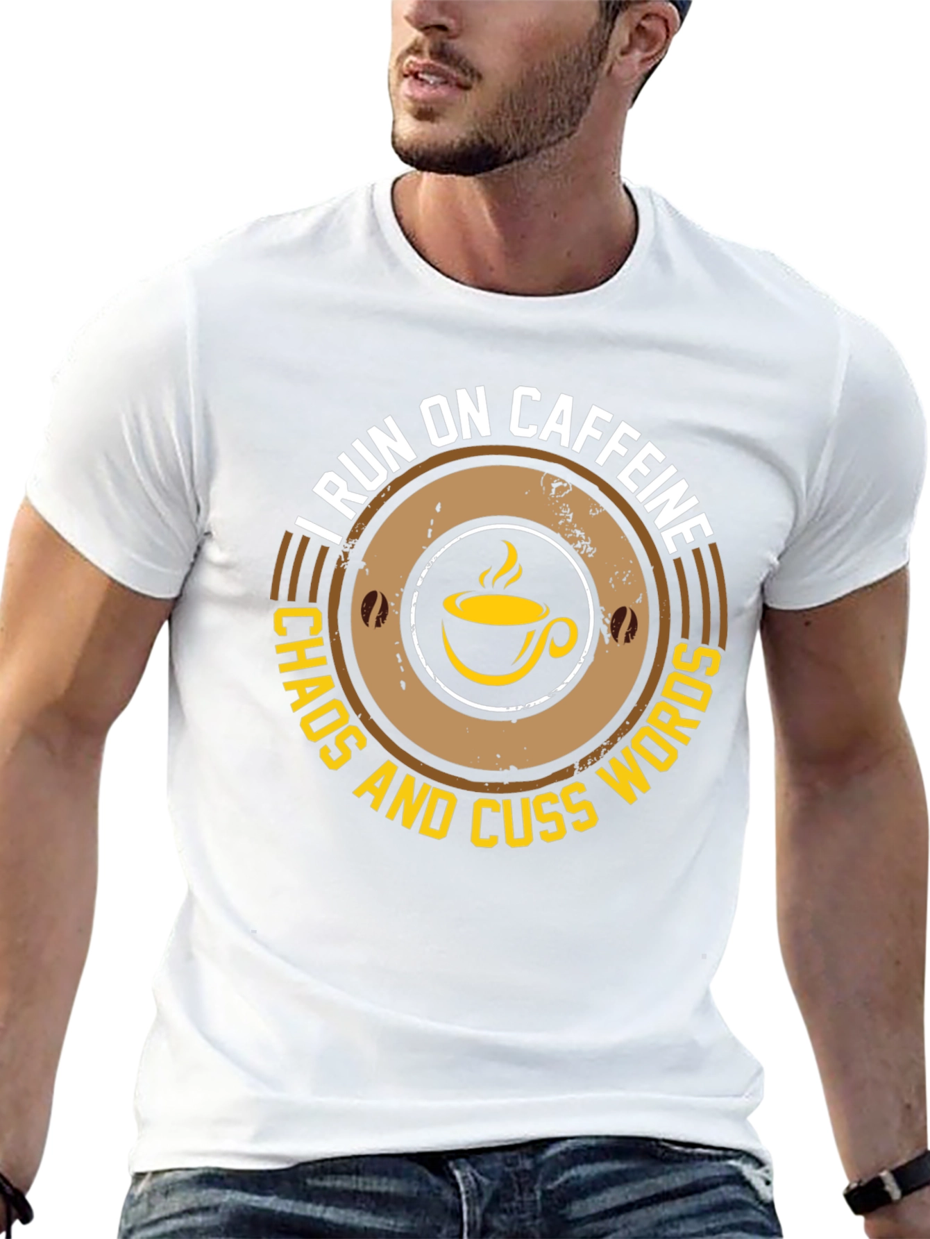 Caffeine Chaos & Cuss Words T-Shirt