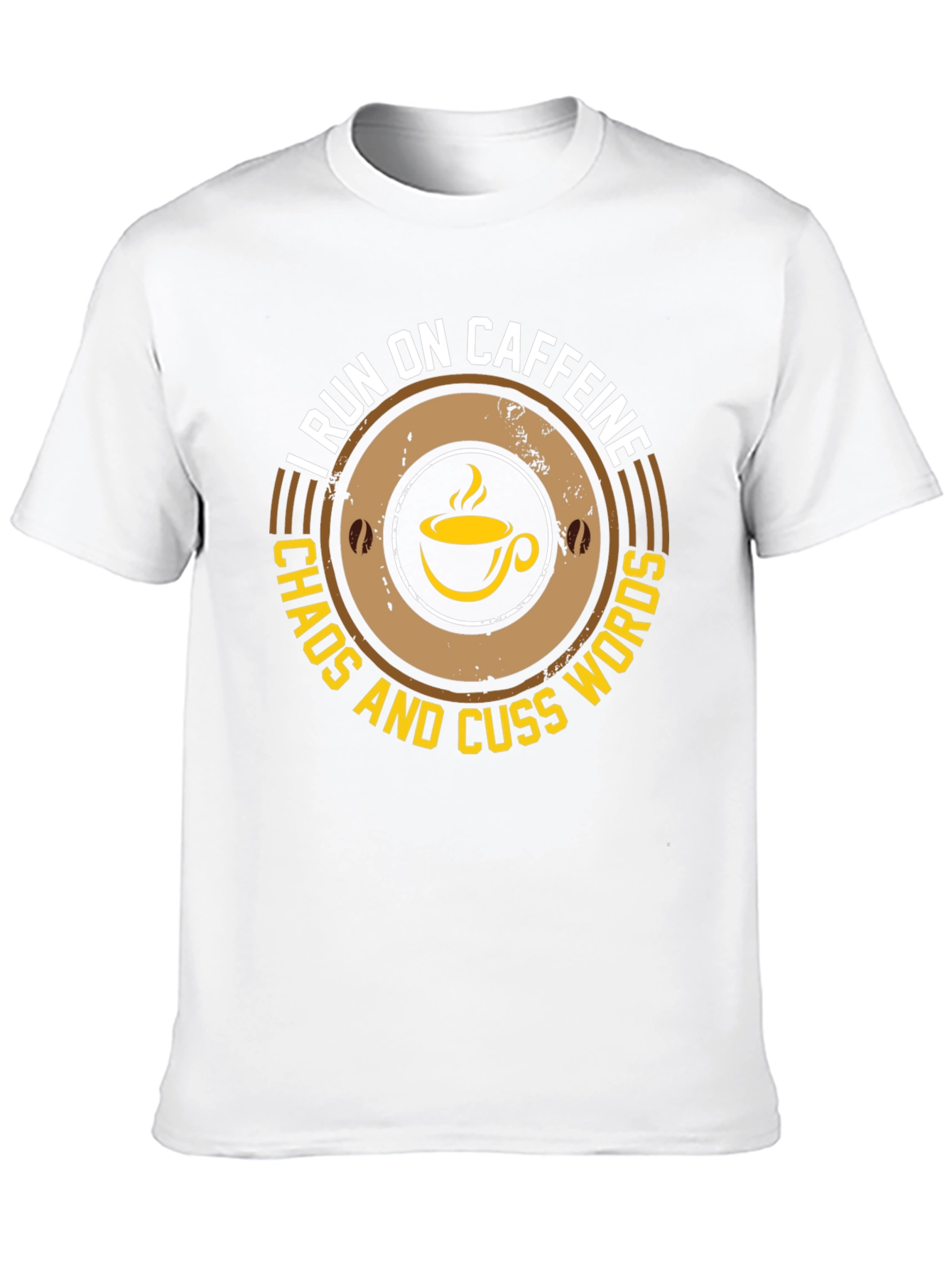 Caffeine Chaos & Cuss Words T-Shirt