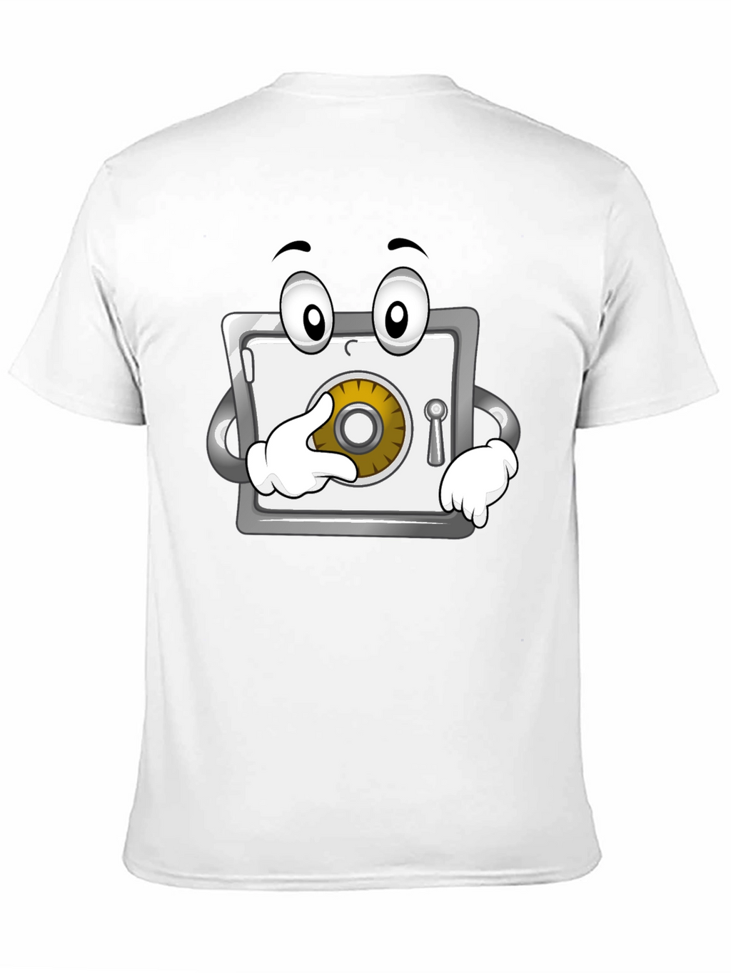 Funny Cartoon Safe T-Shirt - Black