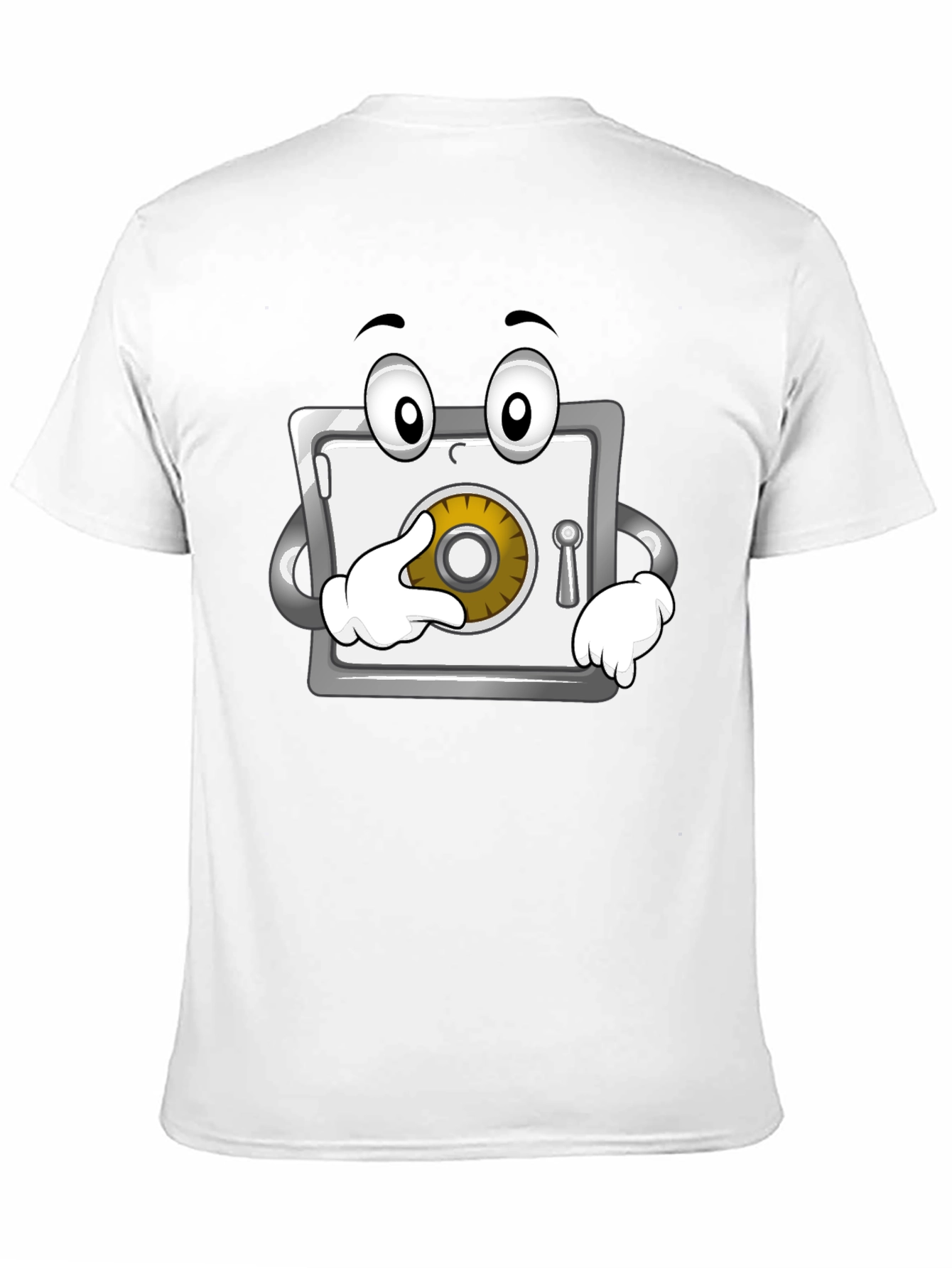 Funny Cartoon Safe T-Shirt - Black