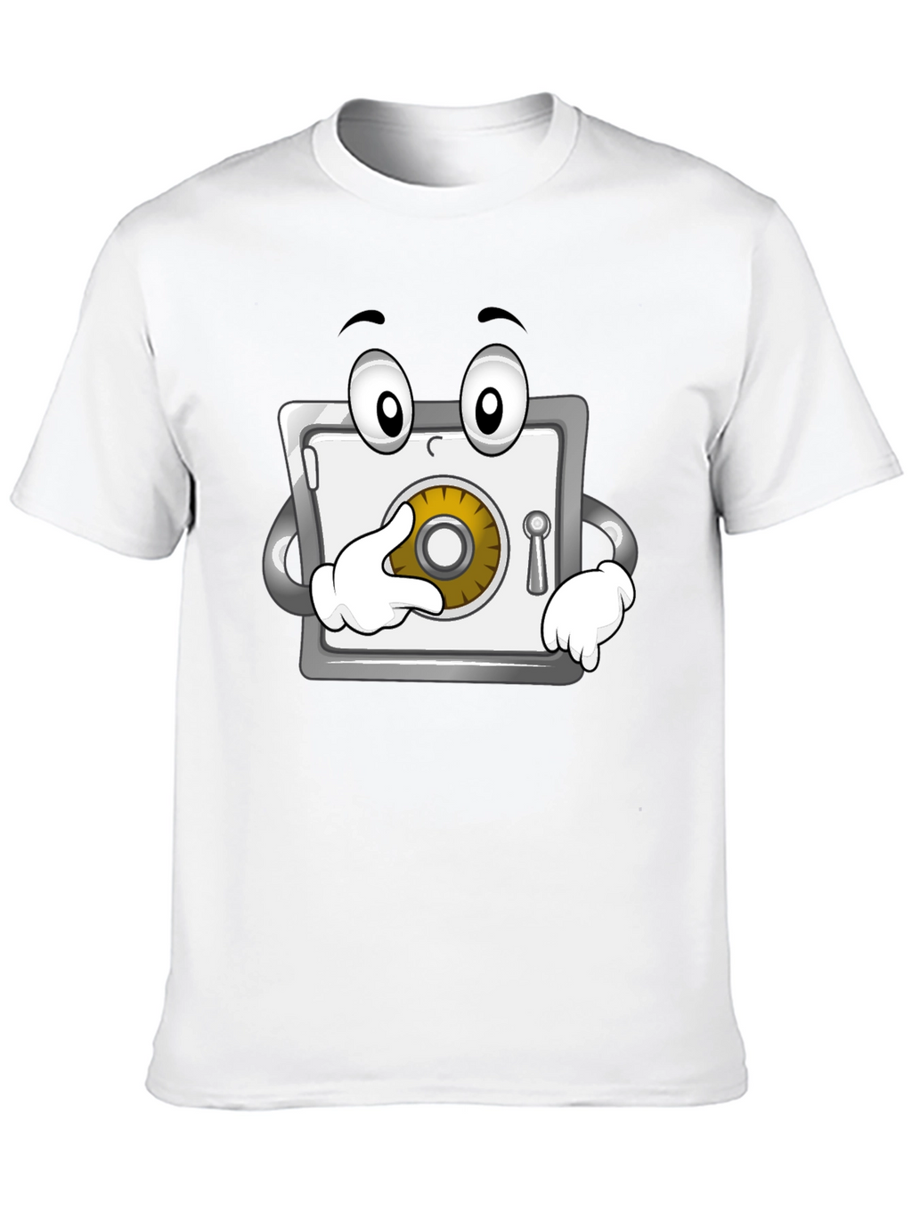 Funny Cartoon Safe T-Shirt - Black