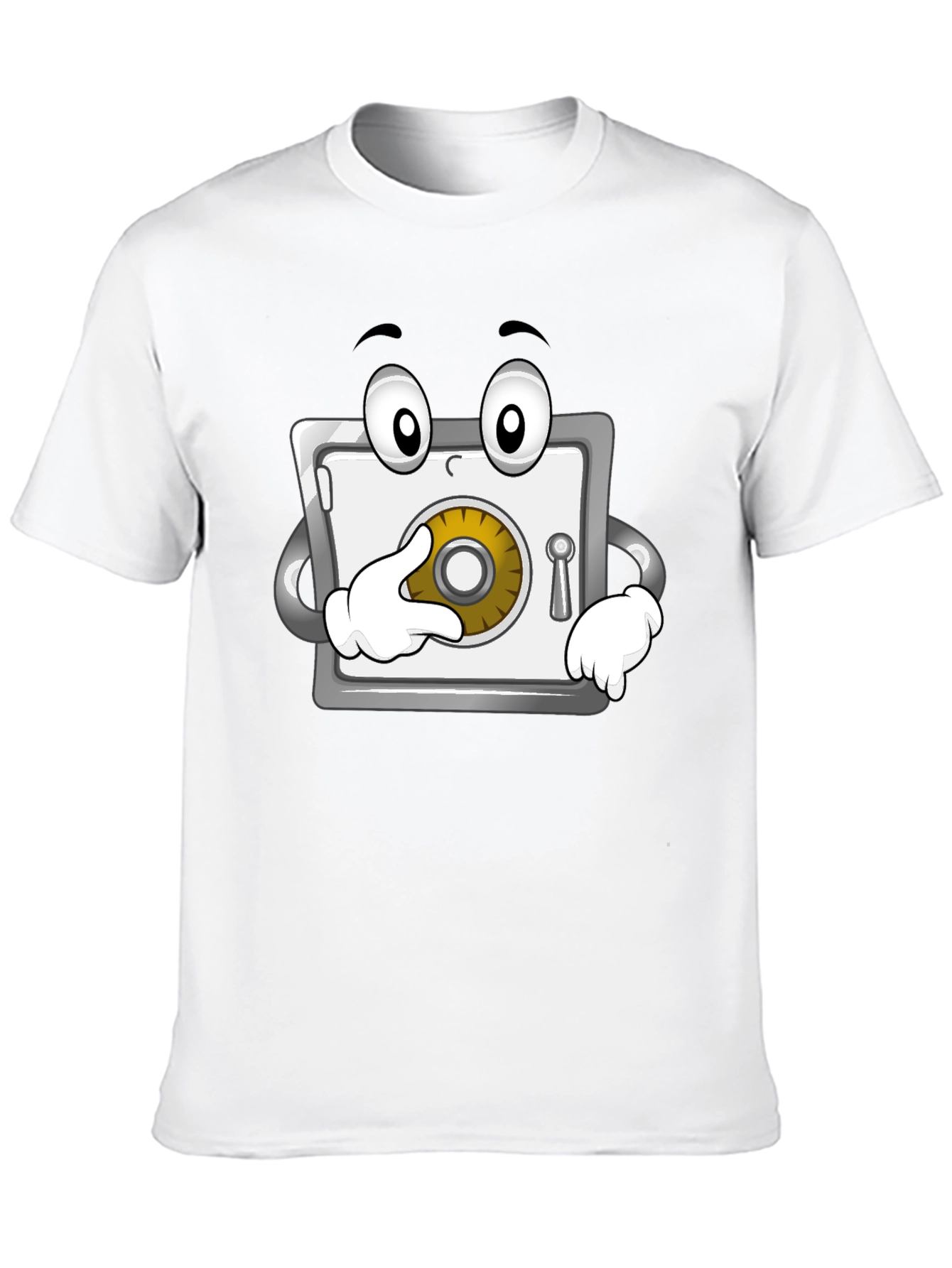 Funny Cartoon Safe T-Shirt - Black