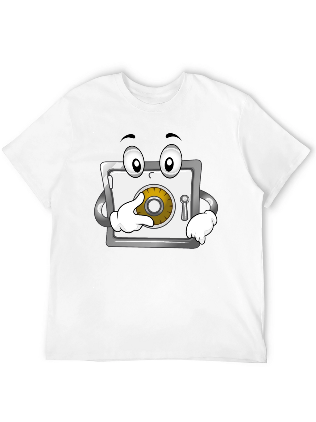 Funny Cartoon Safe T-Shirt - Black
