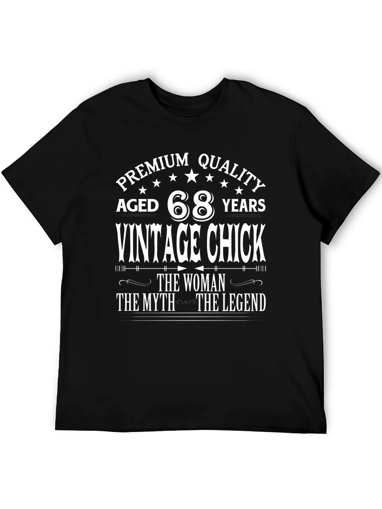 Vintage Chick Aged 68 Years Premium Quality T-Shirt