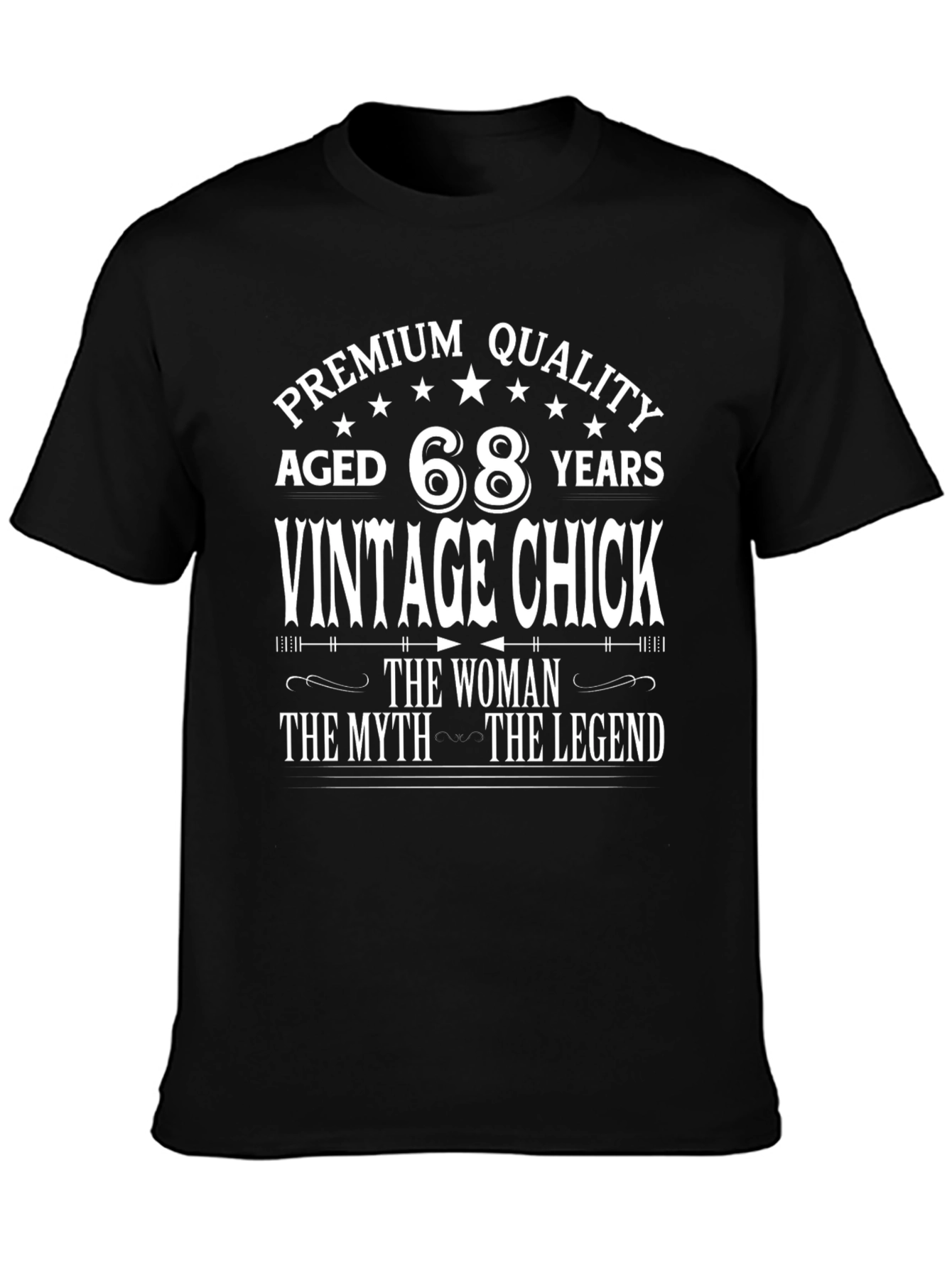Vintage Chick Aged 68 Years Premium Quality T-Shirt
