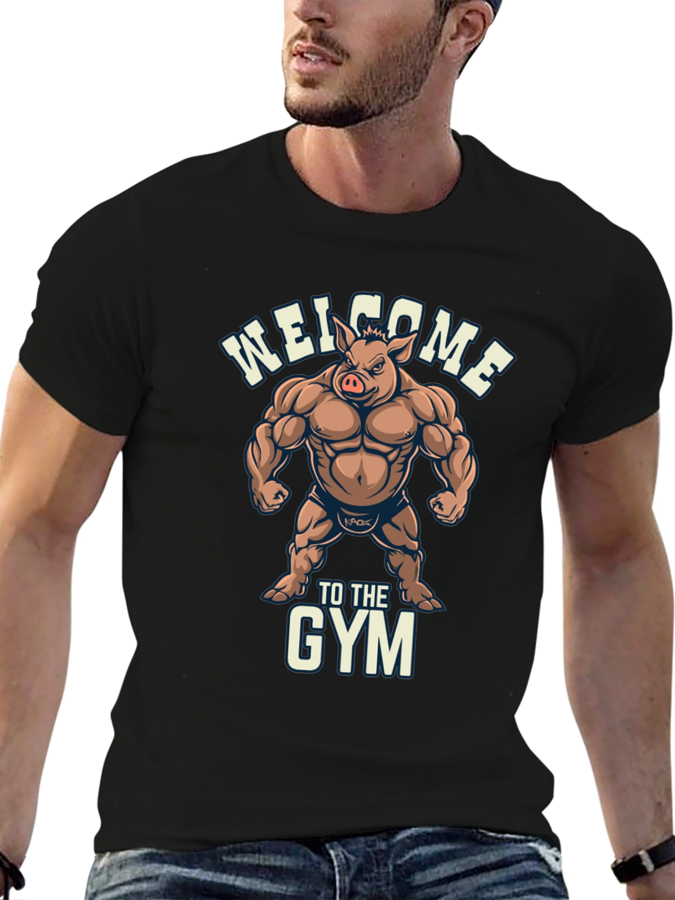 Welcome to the Gym Pig Graphic T-Shirt