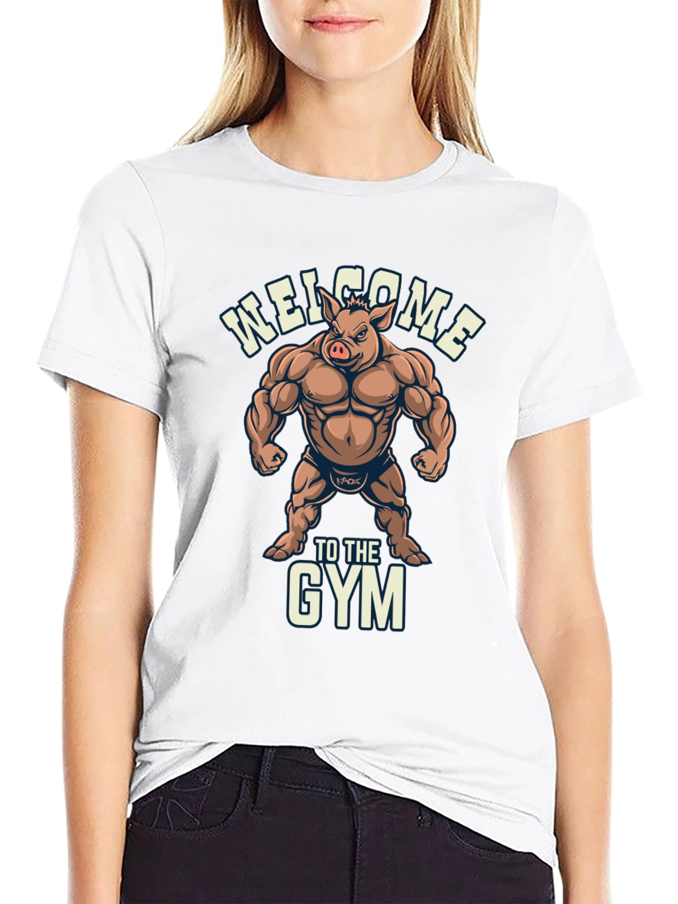 Welcome to the Gym Pig Graphic T-Shirt