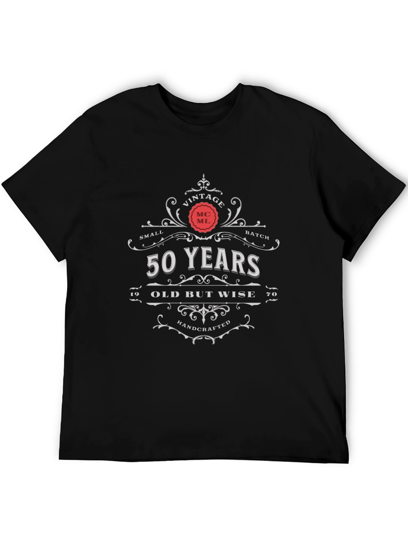 Vintage 50 Years Old But Wise Black T-Shirt