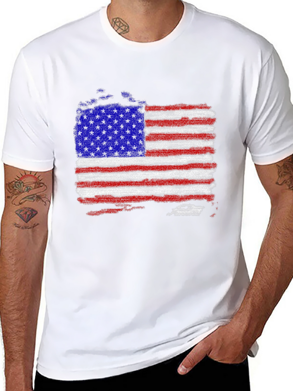 American Flag Patriotic T-Shirt
