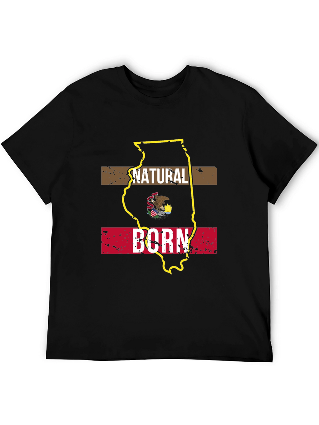 Natural Born Illinois State Pride T-Shirt