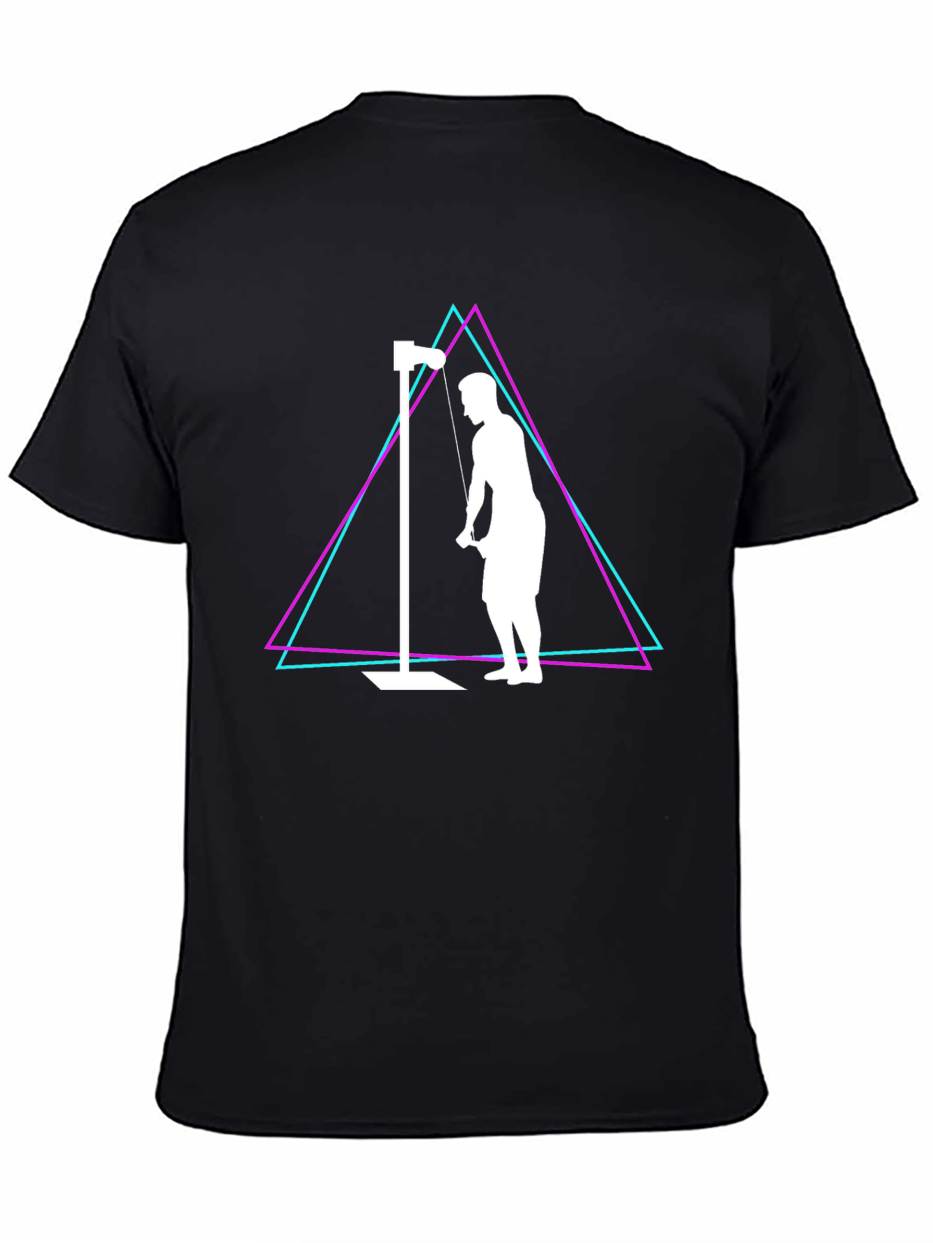 Retro Gym Workout T-Shirt - Tricep Extension Design