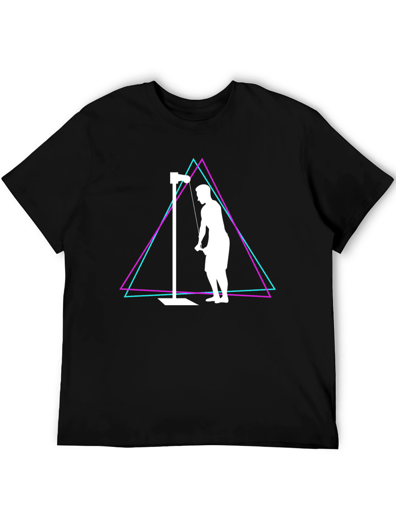 Retro Gym Workout T-Shirt - Tricep Extension Design