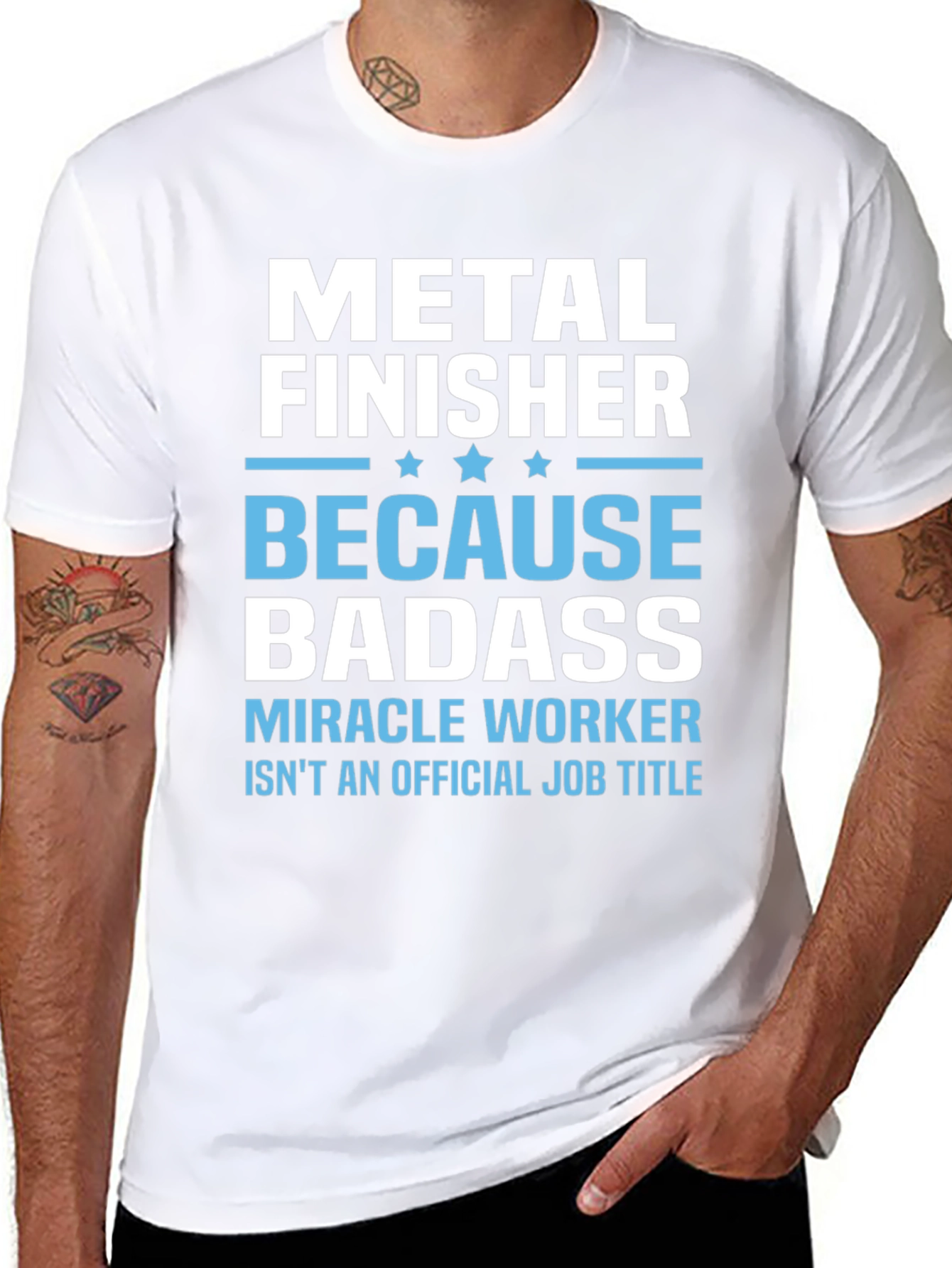 Metal Finisher Badass T-Shirt Funny Job Title Tee