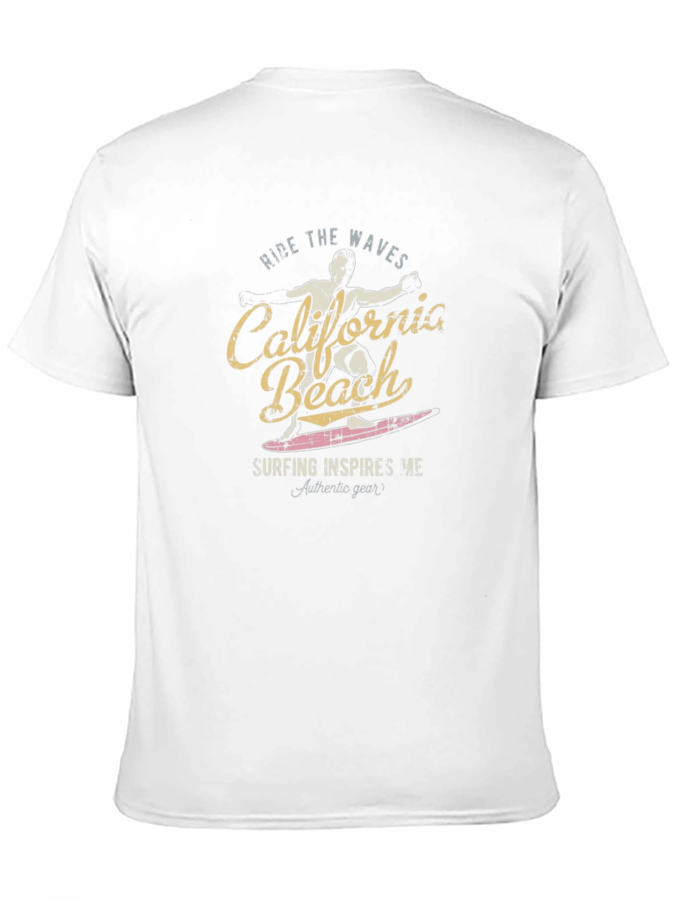 California Beach Surfer Graphic T-Shirt