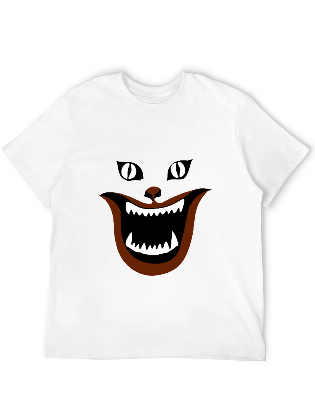 Funny Black Cat T-Shirt - Cheshire Grin