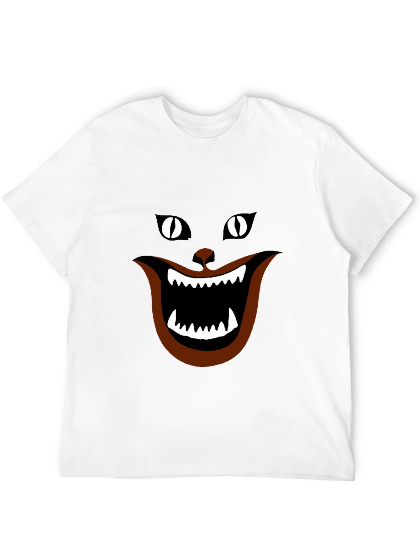 Funny Black Cat T-Shirt - Cheshire Grin