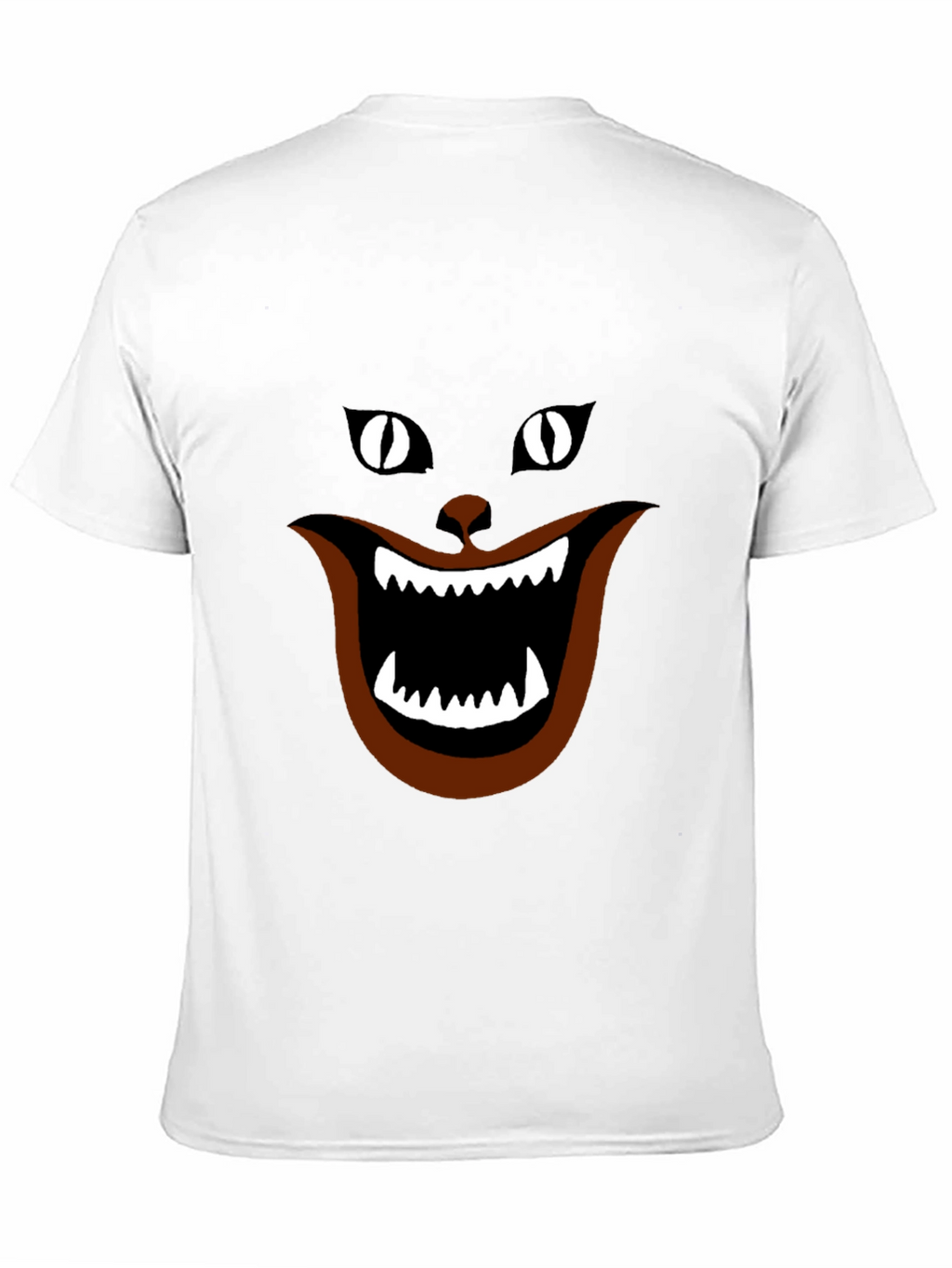 Funny Black Cat T-Shirt - Cheshire Grin