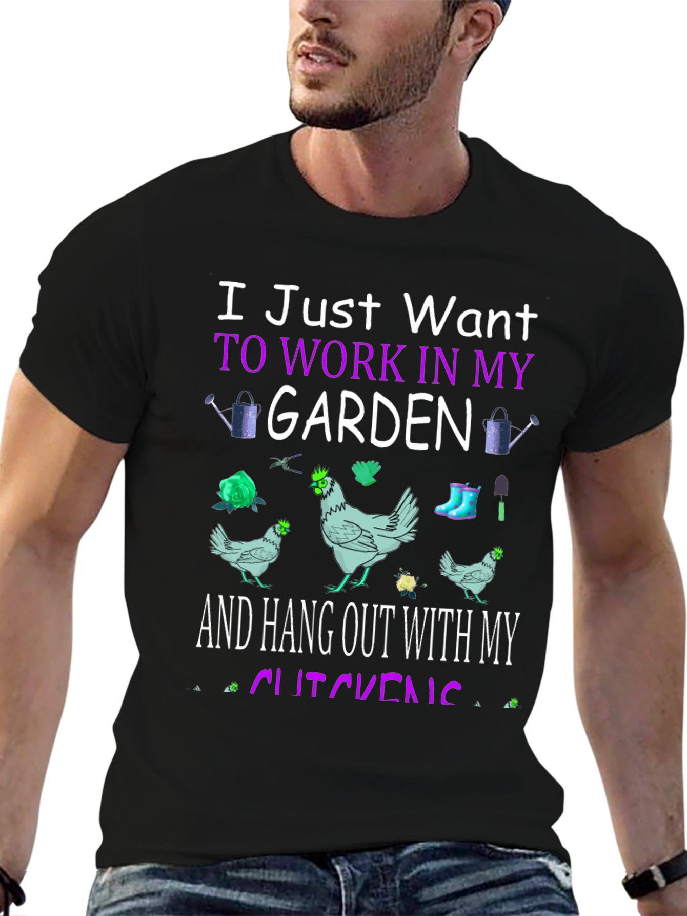 Garden & Chickens Graphic Tee