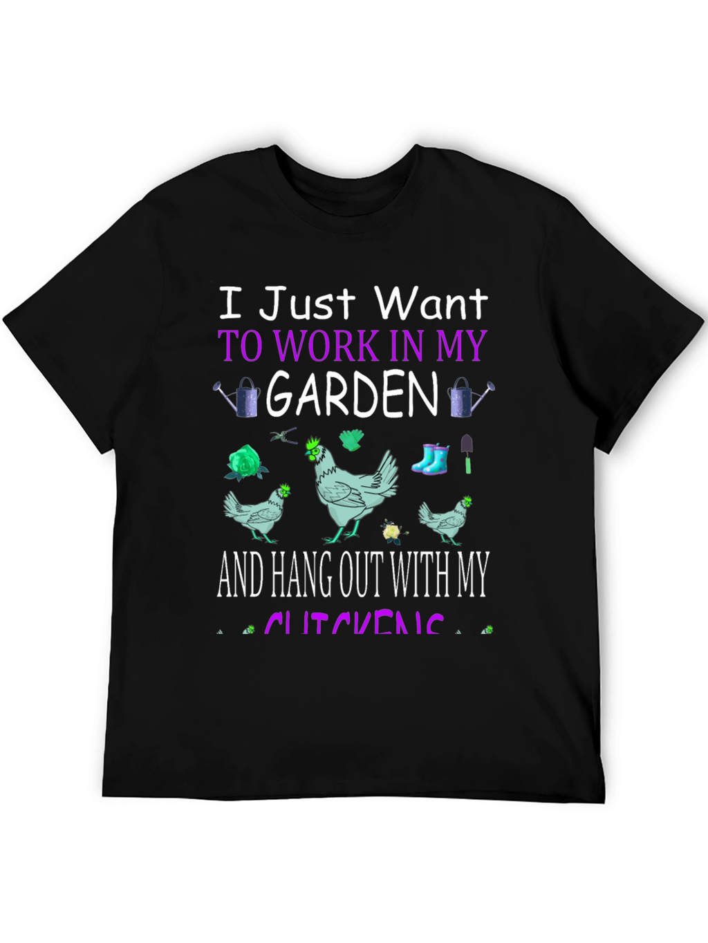 Garden & Chickens Graphic Tee