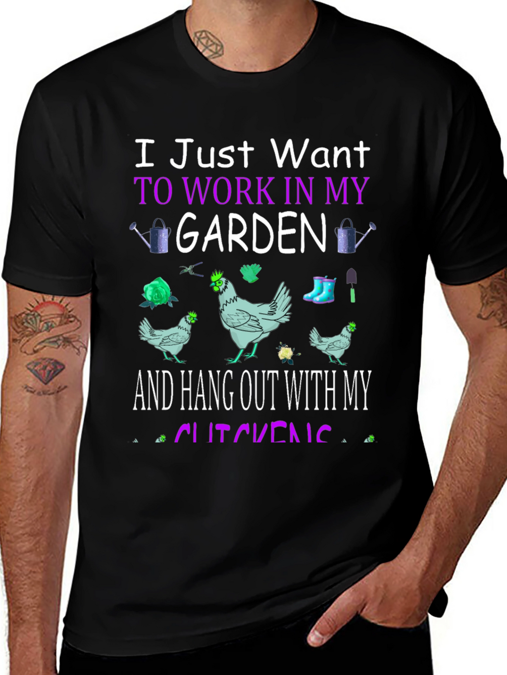 Garden & Chickens Graphic Tee