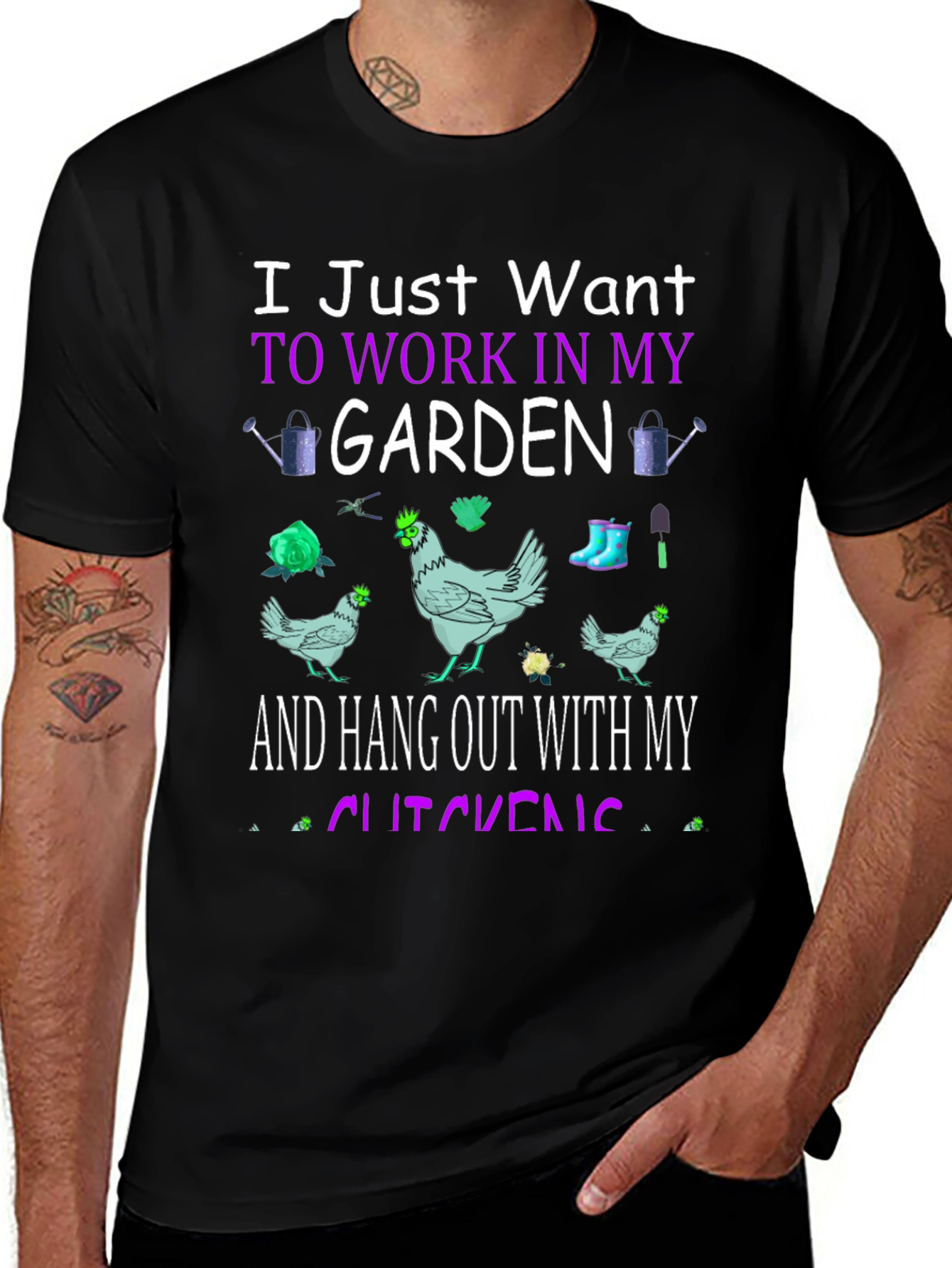 Garden & Chickens Graphic Tee