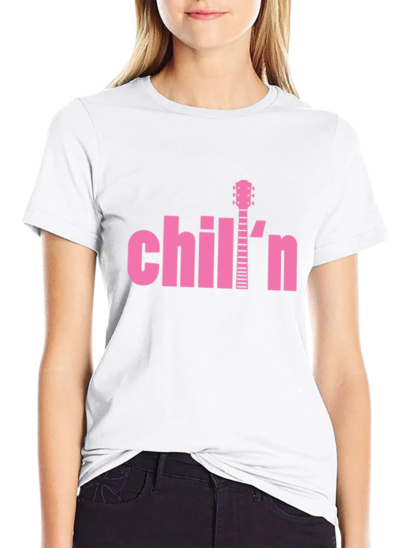 Chilln Guitar Tee - Relaxed Vibe T-Shirt