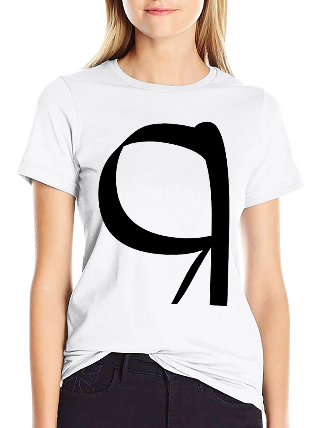 Modern Graphic Tee - Black Artistic Symbol