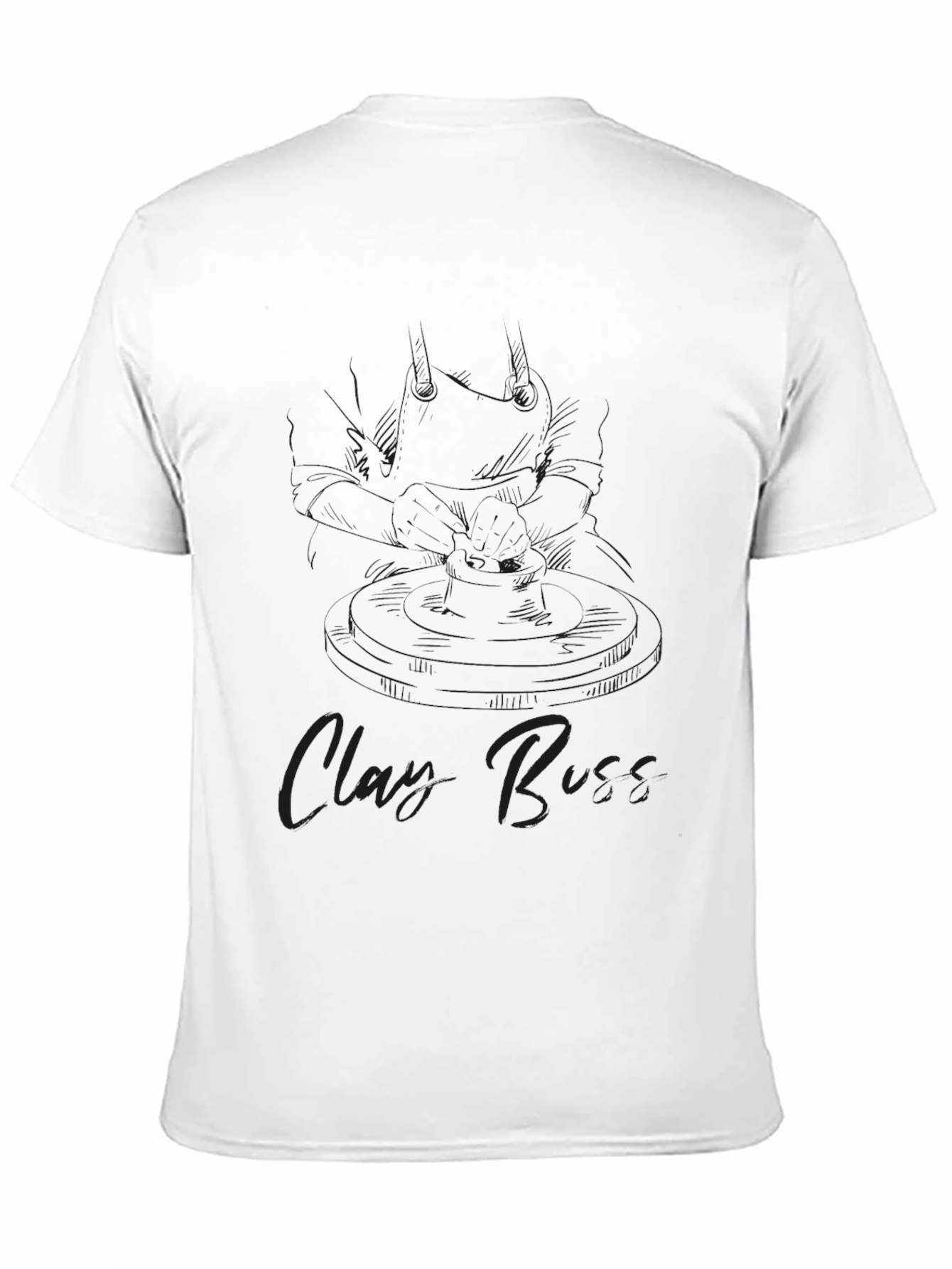 Black Graphic Tee: Clary Buss Design