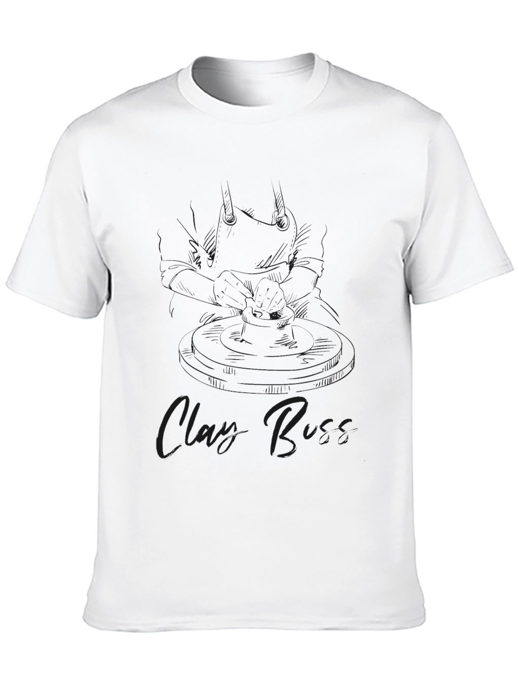 Black Graphic Tee: Clary Buss Design