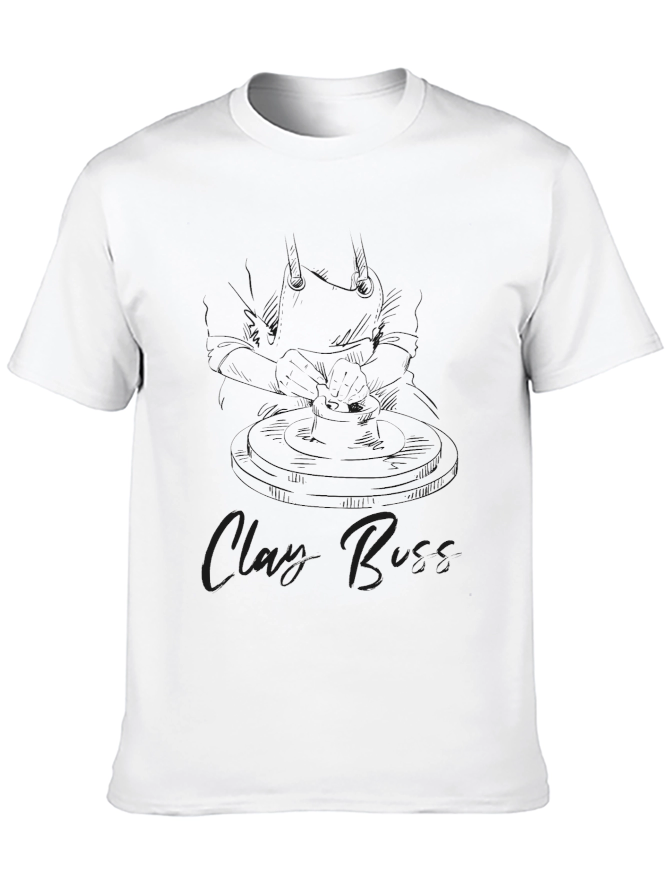 Black Graphic Tee: Clary Buss Design
