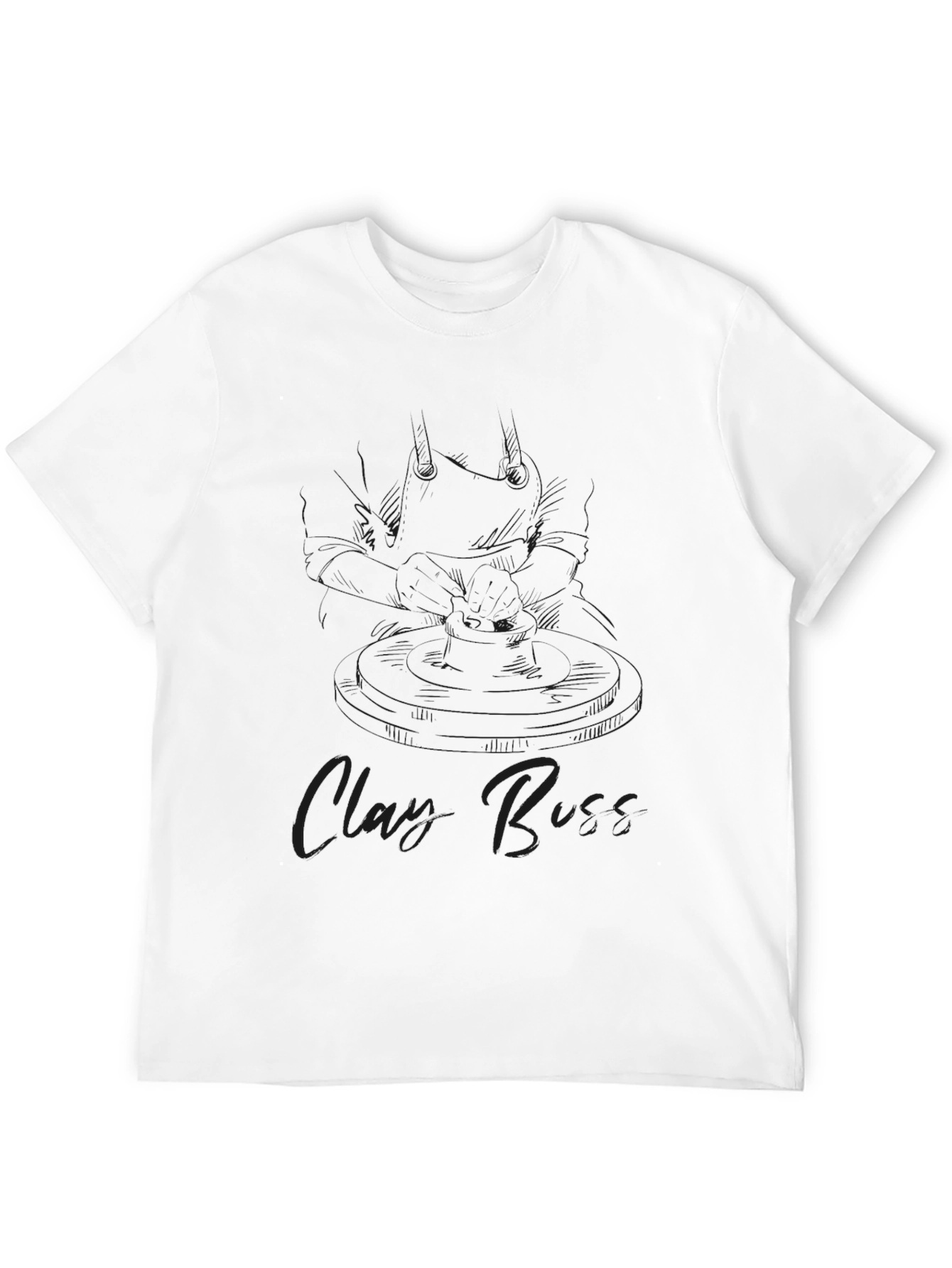 Black Graphic Tee: Clary Buss Design