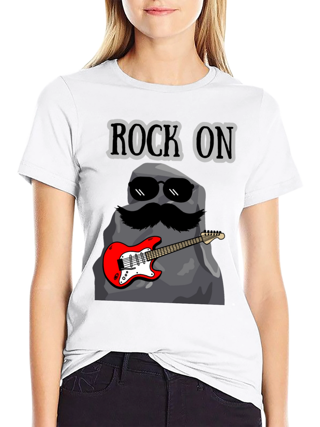 Rock On Graphic Tee - Funny Music Lover T-Shirt