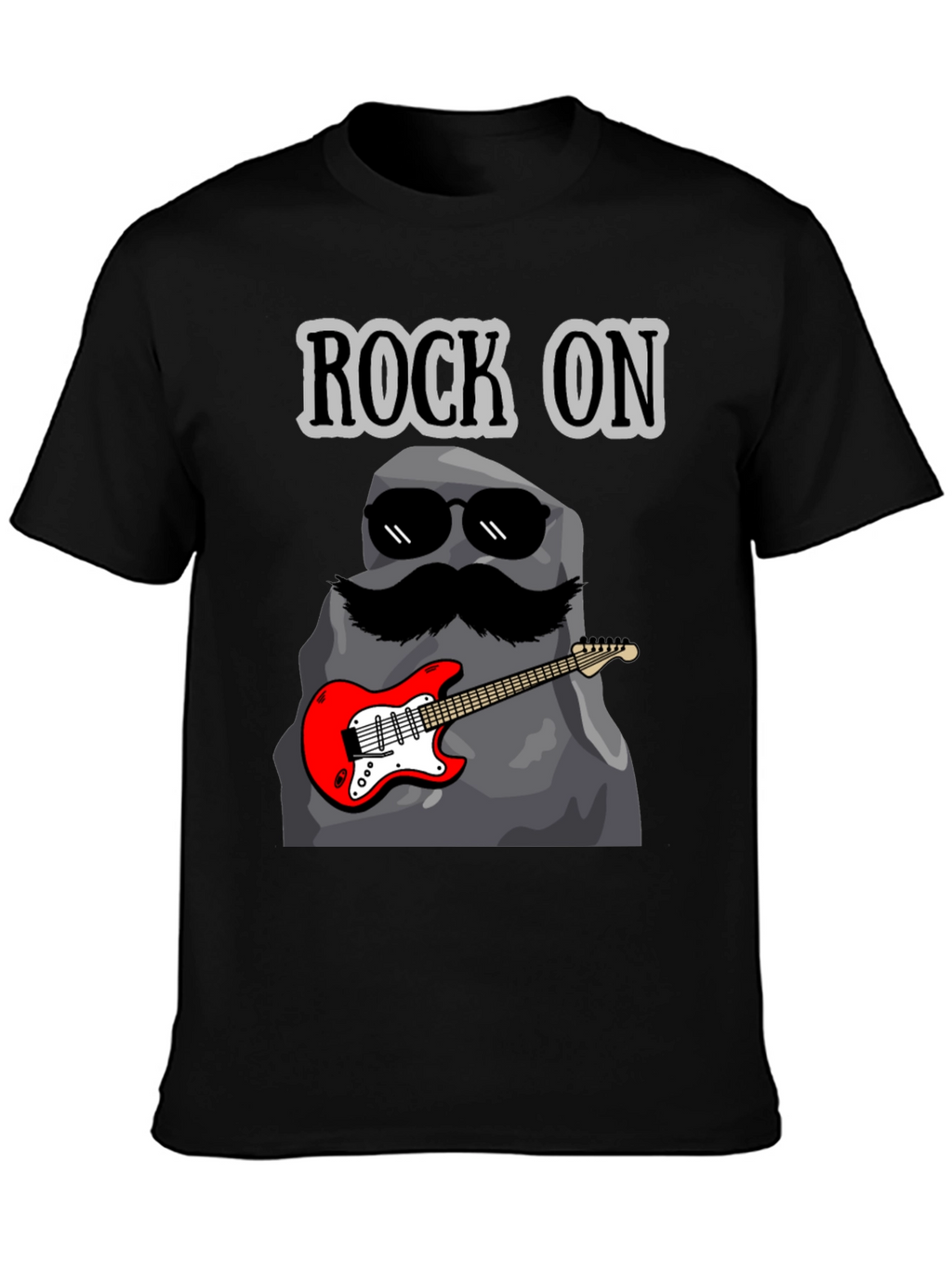 Rock On Graphic Tee - Funny Music Lover T-Shirt