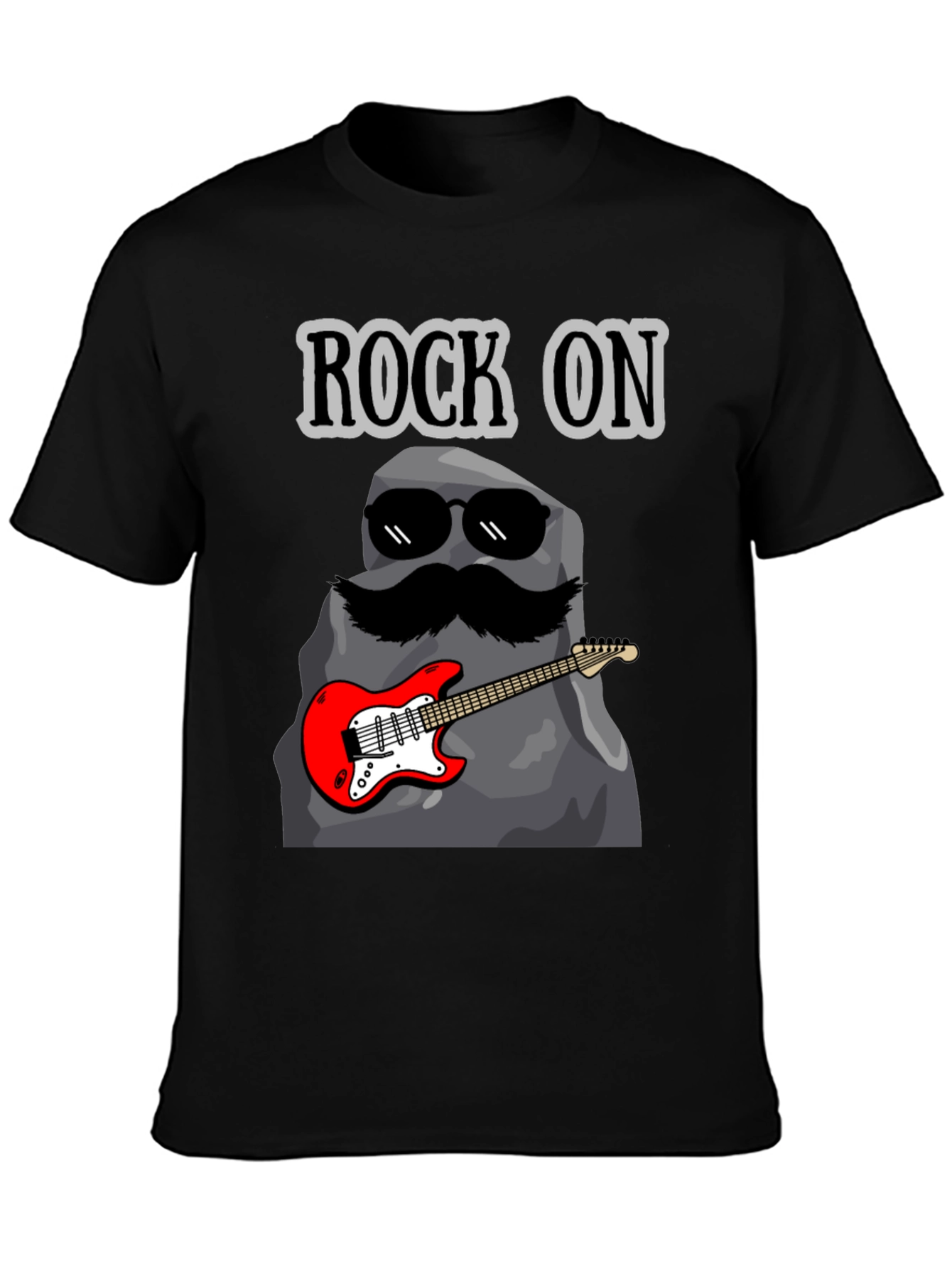 Rock On Graphic Tee - Funny Music Lover T-Shirt