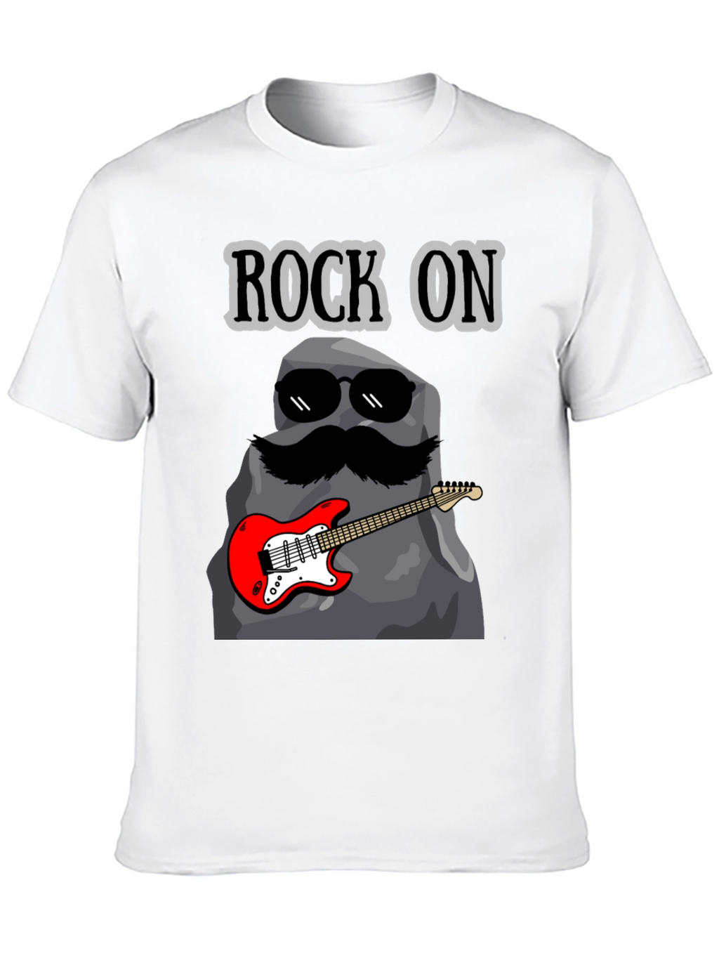 Rock On Graphic Tee - Funny Music Lover T-Shirt