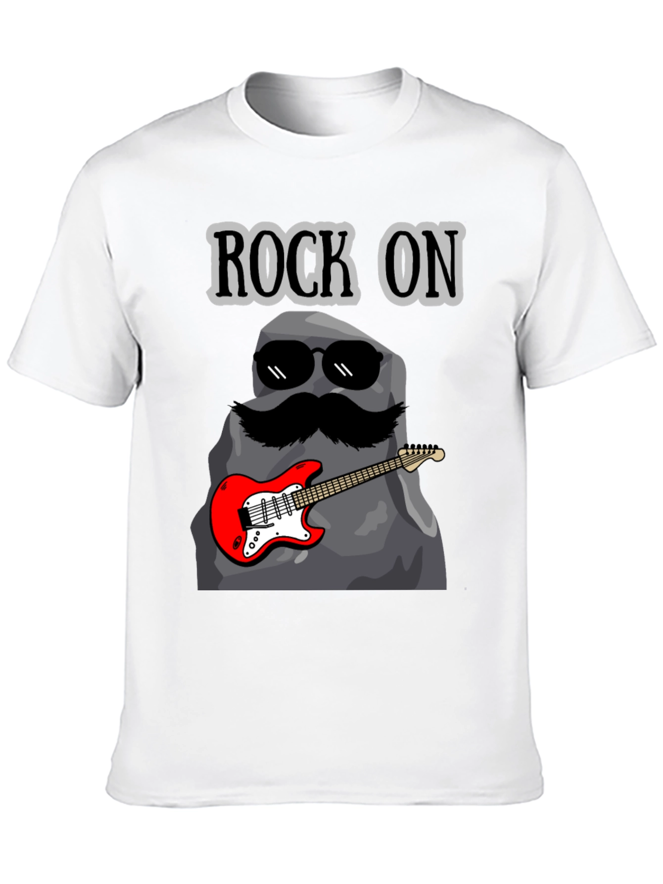 Rock On Graphic Tee - Funny Music Lover T-Shirt