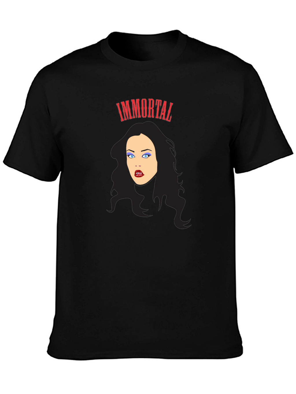 Immortal Vampire Graphic Tee - Gothic Fashion T-Shirt