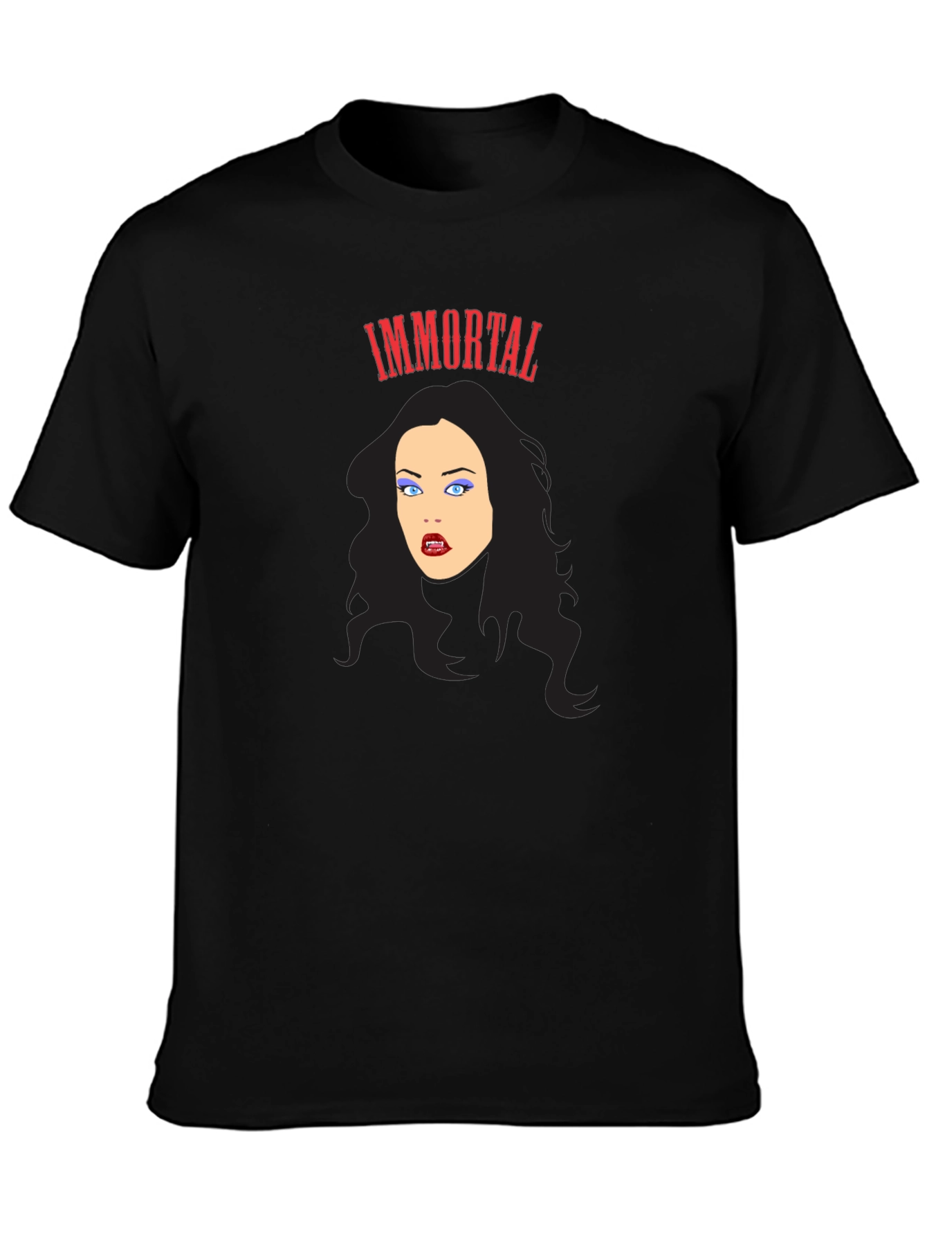 Immortal Vampire Graphic Tee - Gothic Fashion T-Shirt