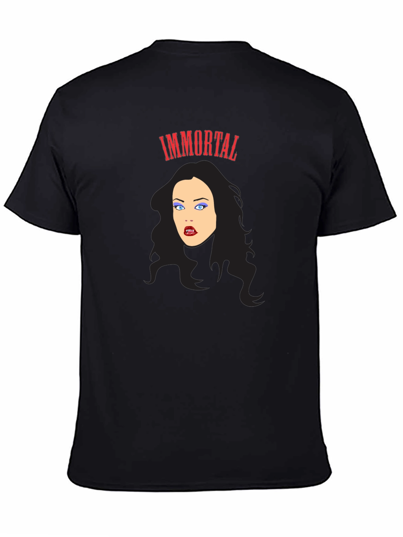 Immortal Vampire Graphic Tee - Gothic Fashion T-Shirt