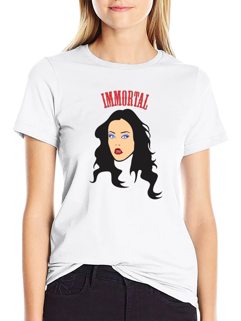Immortal Vampire Graphic Tee - Gothic Fashion T-Shirt