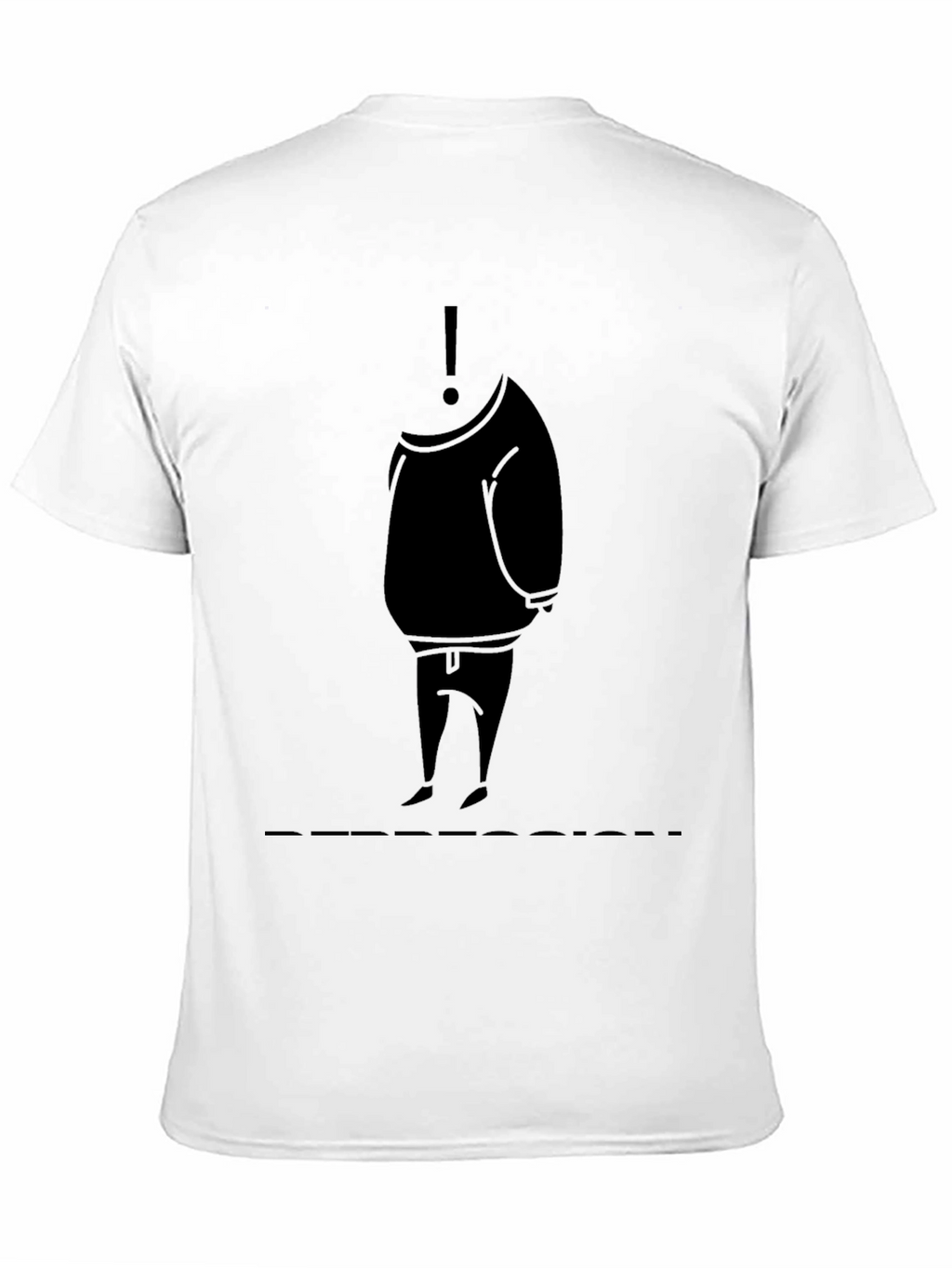 Mysterious Silhouette Graphic Tee - Black