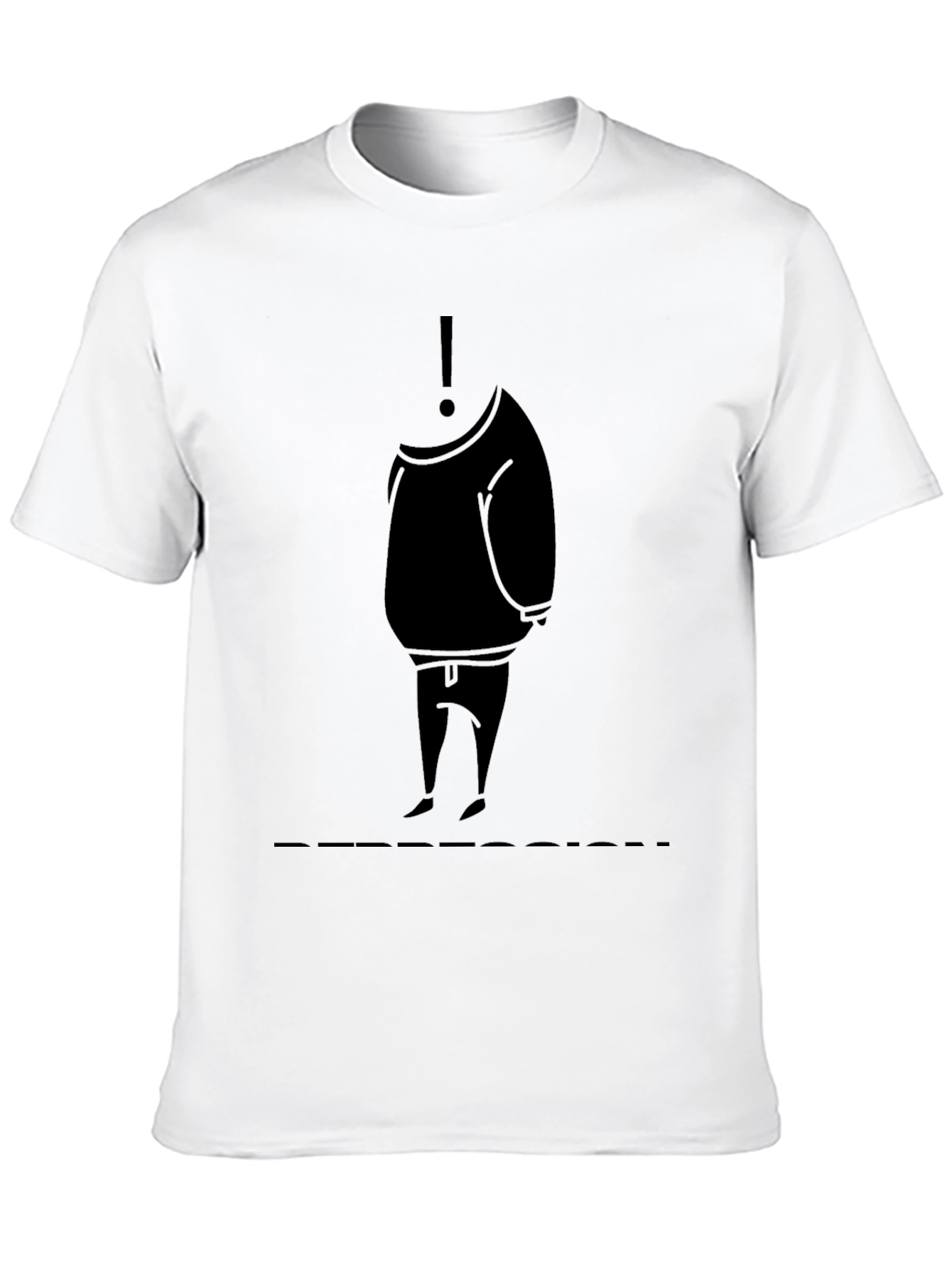 Mysterious Silhouette Graphic Tee - Black