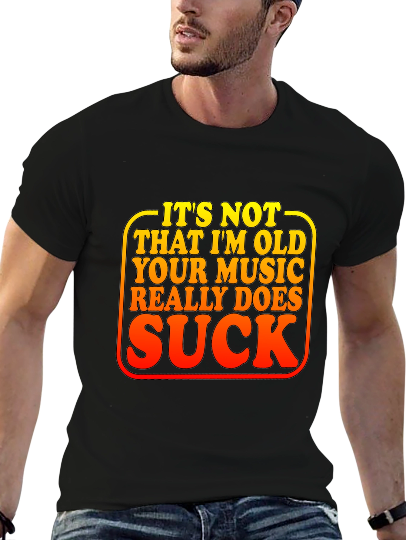 Funny Music Sucks Graphic Tee